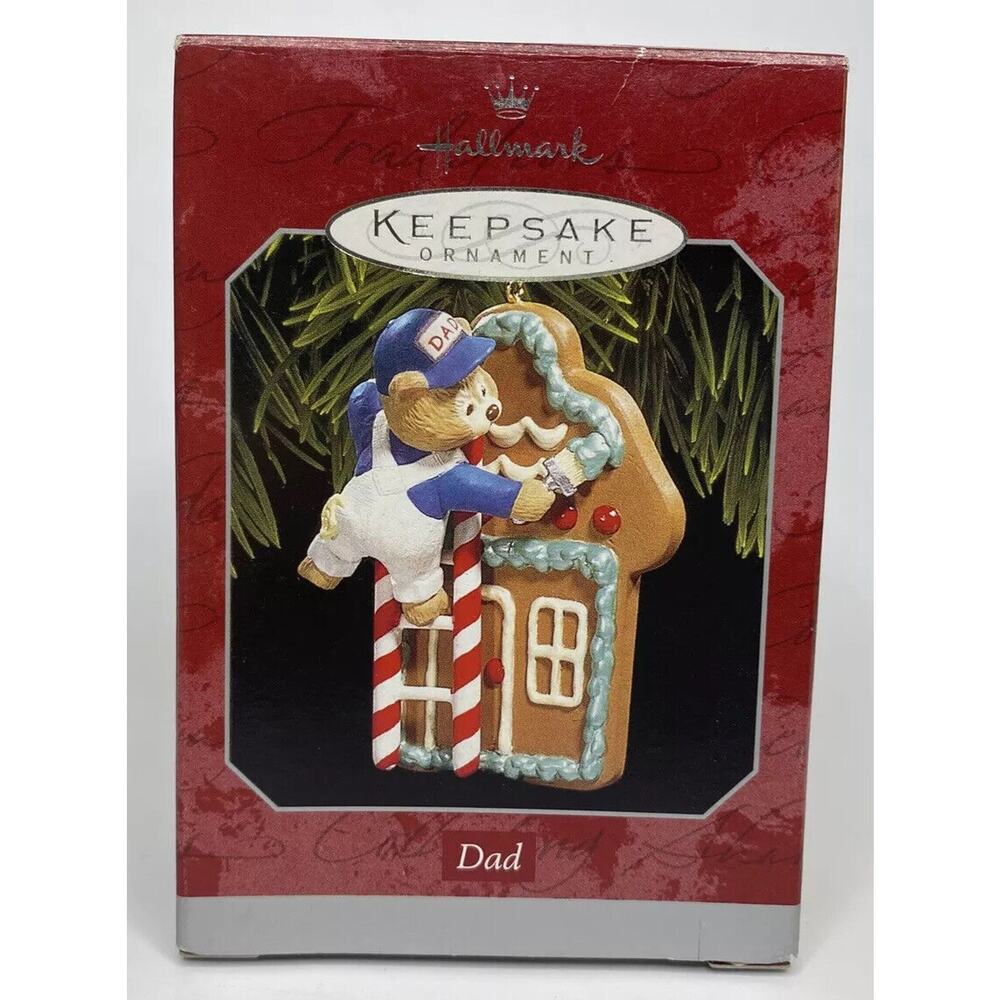 1998 Hallmark Dad Gingerbread House Ornament U69/6663